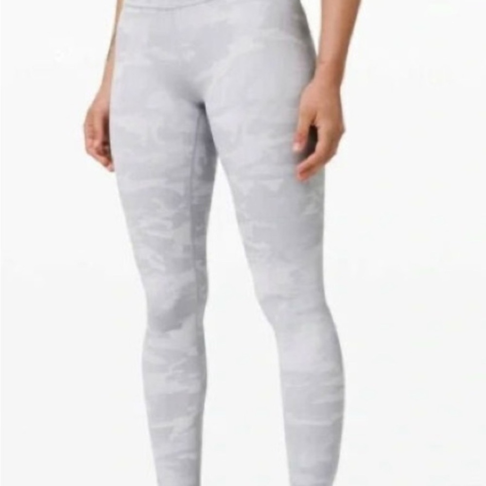 Lululemon White Camo Leggings